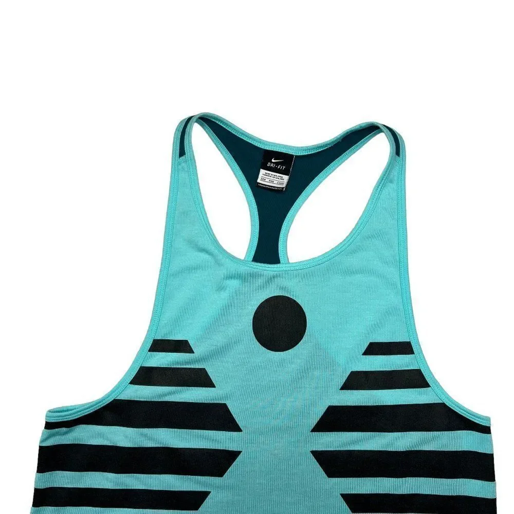 Nike Dri-Fit Tank Shirt Women's Size‎ Small Turquoise Athletic Tank Top